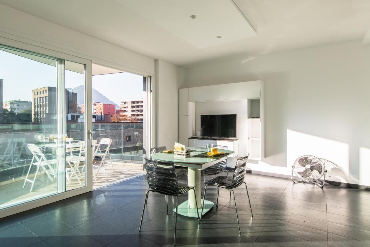 Roggia Apartments By Quokka 360 - Central Flats With Parking Space ลูกาโน ภายนอก รูปภาพ